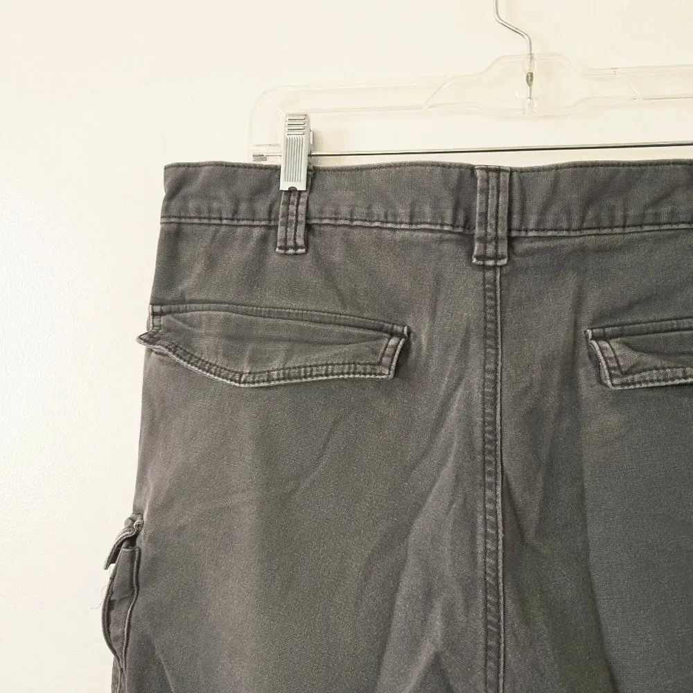 Carhartt Cargo Shorts Gray Canvas Relaxed Gorpcore Utility Grunge Workwear 38